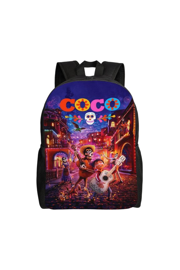 Co-c Movie Backpack Cute Anime Large Capacity Multifunction Backpacks Lightweight Sports Travel Laptop Bag Daypack 16In