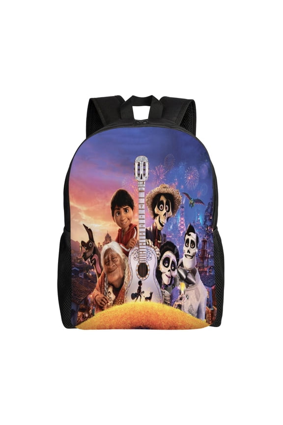 Coco Movie Backpack Cute Multifunction Backpacks Lightweight Sports Travel Laptop Bag Daypack 16In