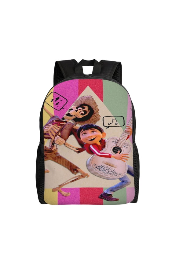 Coco Movie Backpack Cute Multifunction Backpacks Lightweight Sports Travel Laptop Bag Daypack 16In