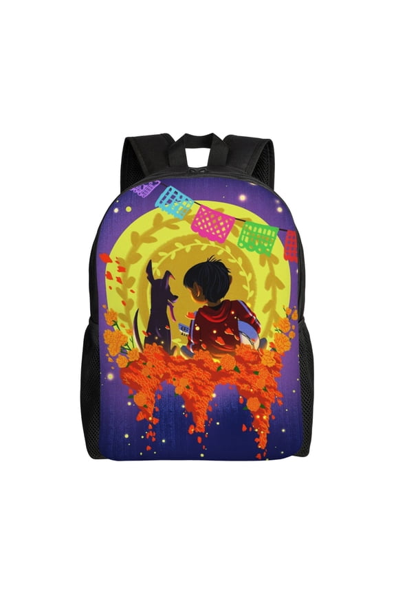 Coco Movie Backpack Cute Multifunction Backpacks Lightweight Sports Travel Laptop Bag Daypack 16In