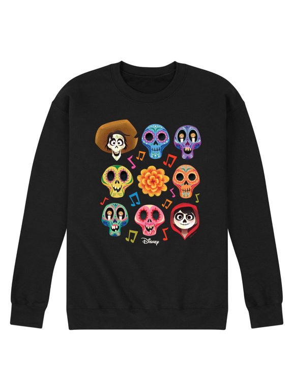 - Musical Skulls Men's Graphic Fleece Sweatshirt