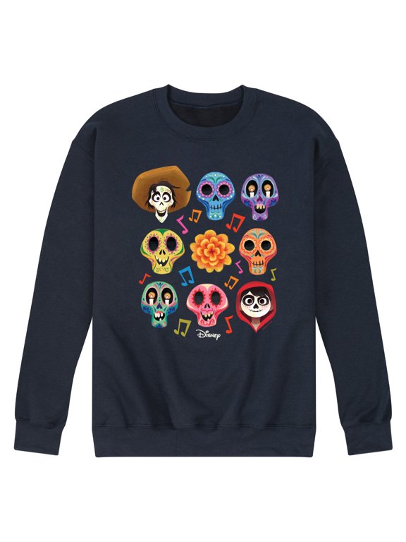 - Musical Skulls Men's Graphic Fleece Sweatshirt