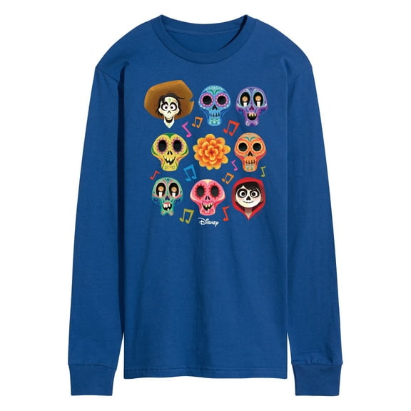 Coco - Musical Skulls  - Men's Long Sleeve T-Shirt
