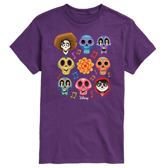 Coco - Musical Skulls  - Men's Short Sleeve Graphic T-Shirt