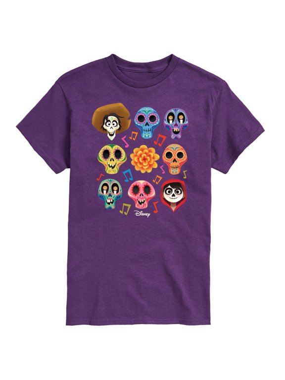 - Musical Skulls Men's Short Sleeve Graphic T-Shirt