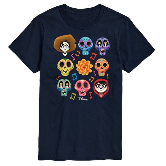 Coco - Musical Skulls - Men's Short Sleeve Graphic T-Shirt