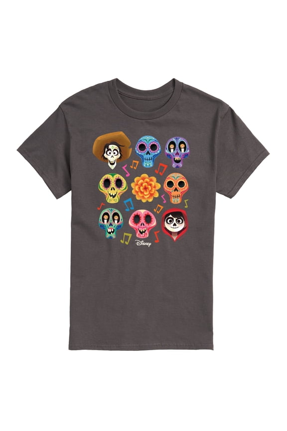 - Musical Skulls - Men's Short Sleeve Graphic T-Shirt