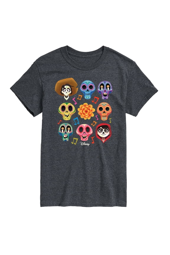 - Musical Skulls  - Men's Short Sleeve Graphic T-Shirt