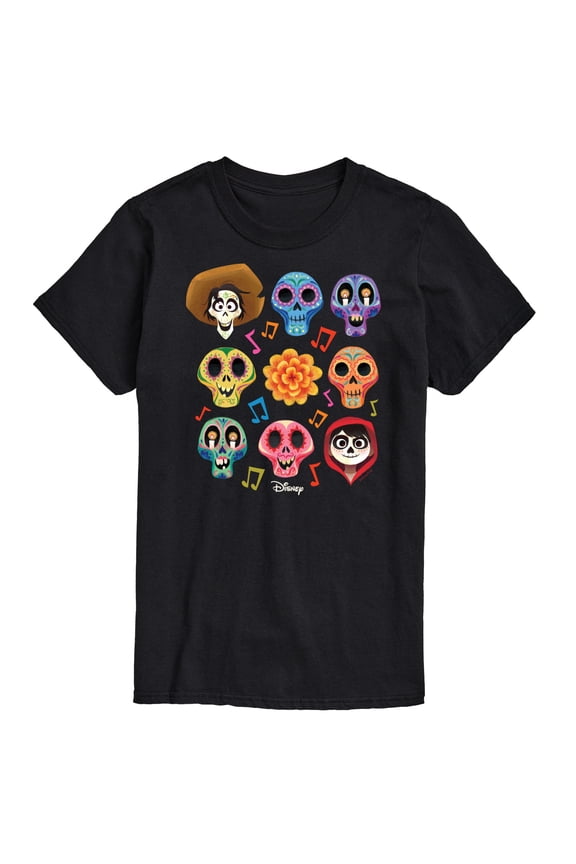 - Musical Skulls  - Men's Short Sleeve Graphic T-Shirt