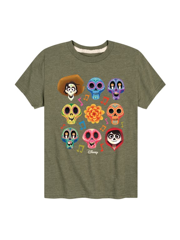 - Musical Skulls Boys' Short Sleeve Graphic T-Shirt