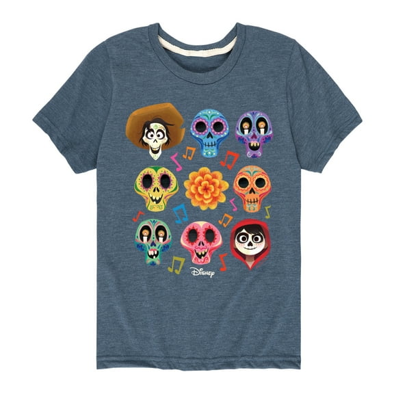 Coco - Musical Skulls - Toddler And Youth Short Sleeve Graphic T-Shirt
