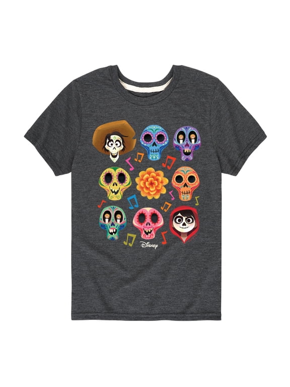 - Musical Skulls Boys' Short Sleeve Graphic T-Shirt