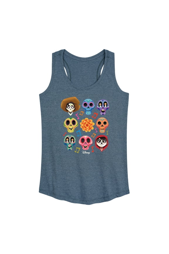 - Musical Skulls - Women's Racerback Tank Top