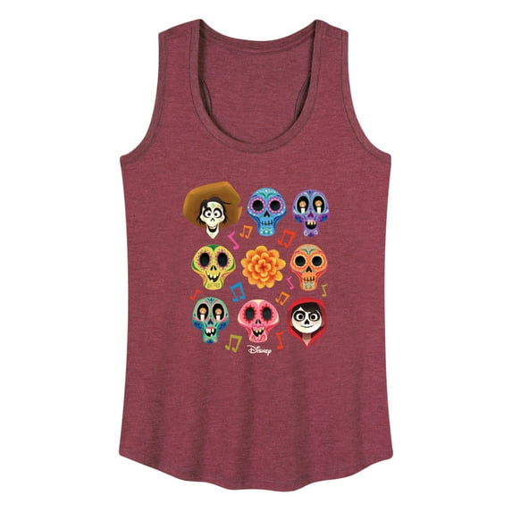 Coco - Musical Skulls - Women's Racerback Tank Top