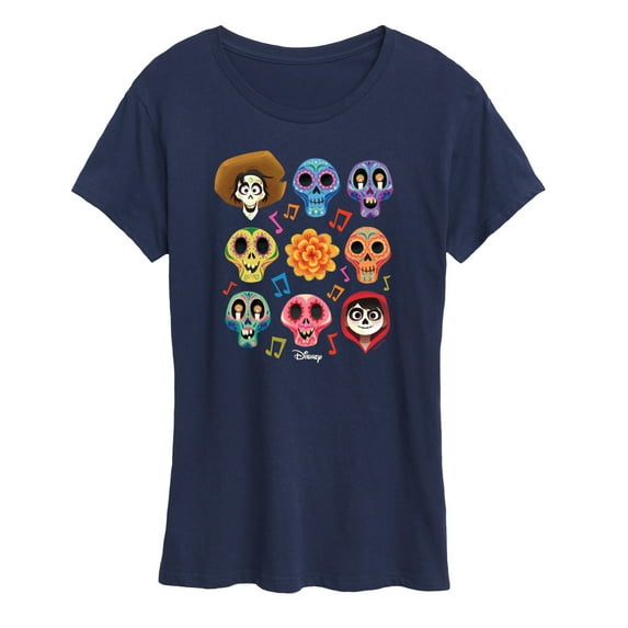 Coco - Musical Skulls - Women's Short Sleeve Graphic T-Shirt