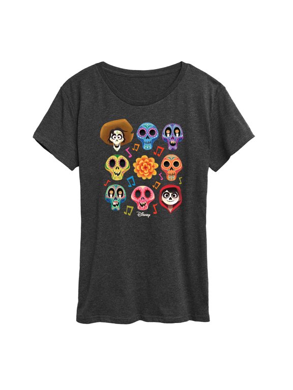 - Musical Skulls Short Sleeve Graphic T-Shirt