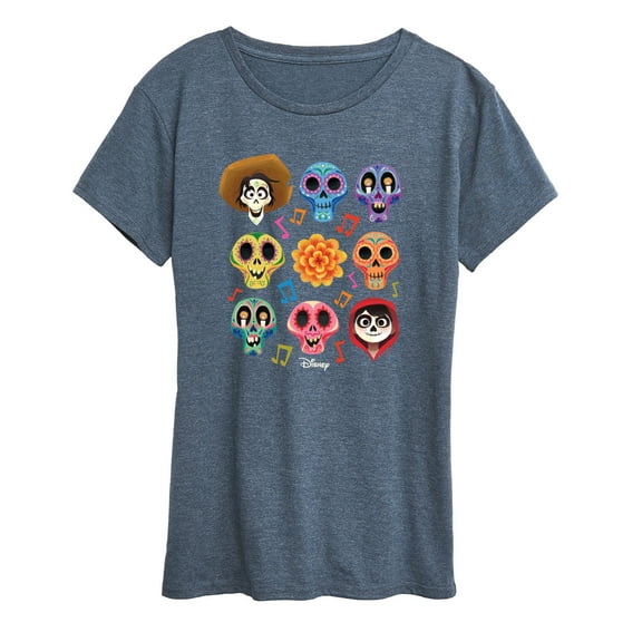 Coco - Musical Skulls - Women's Short Sleeve Graphic T-Shirt