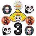 thumbnail image 1 of Coco Party Supplies 3rd Birthday Balloon Bouquet Decorations 9 pc, 1 of 4