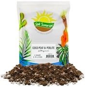 Coco Peat Perlite Potting Mix (4 Quarts), Loose Coconut Coir and Perlite