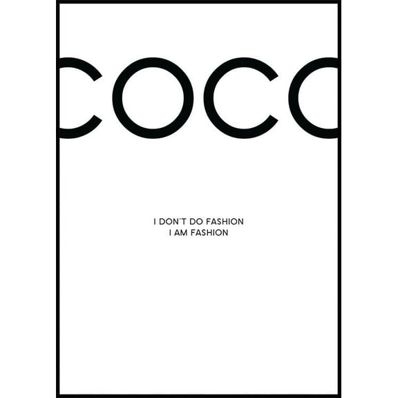 Coco Poster Wall Art, Modern Wall Decor For Living Room Bedroom, 16x24 UNFRAMED