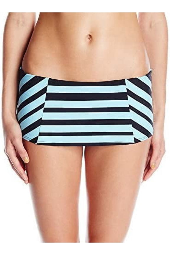 CLOUD We Love Stripes Skirted Bikini Swim Bottom, US X-Large