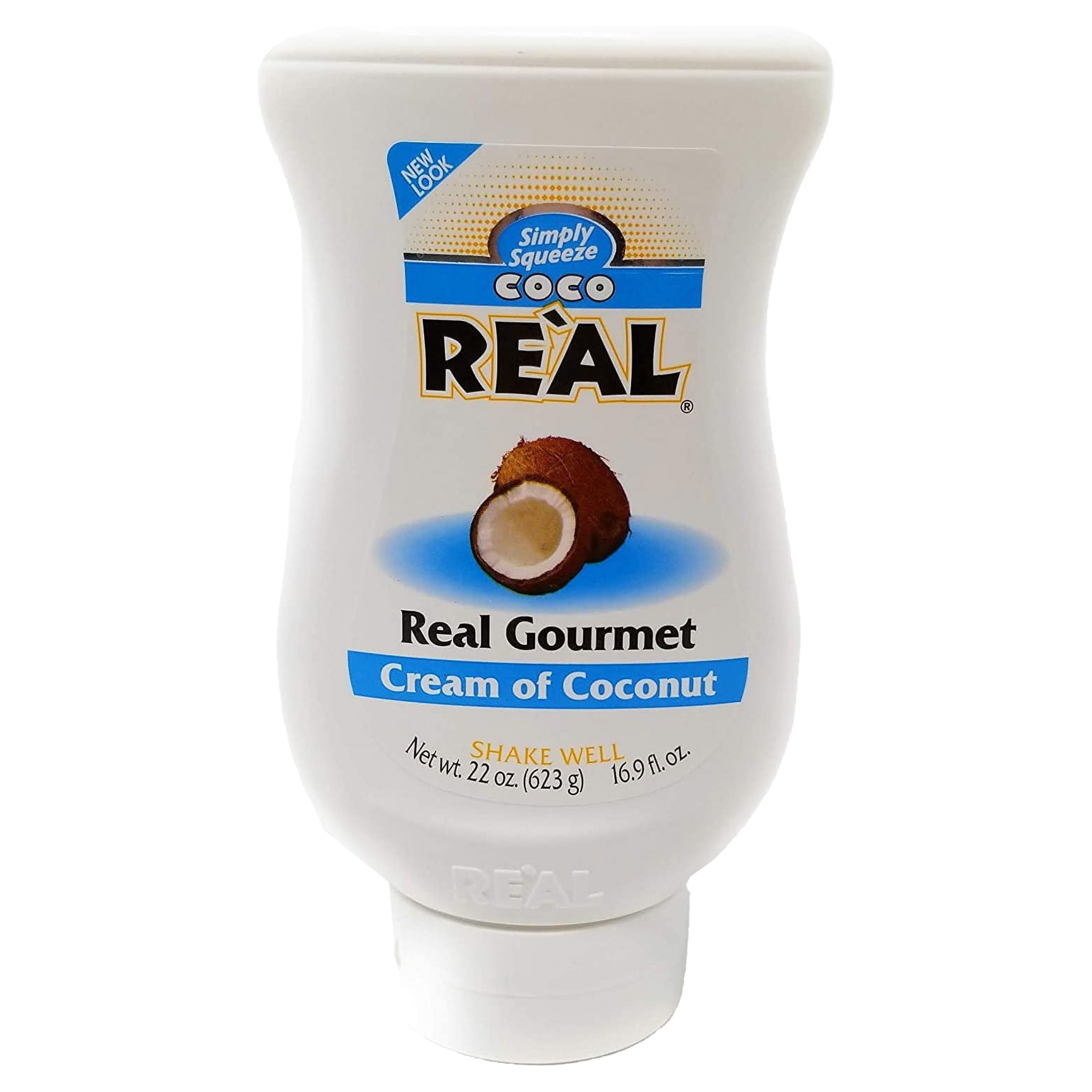 Real Infused Exotics Coco Real Cream of Coconut, Squeezable Bottle
