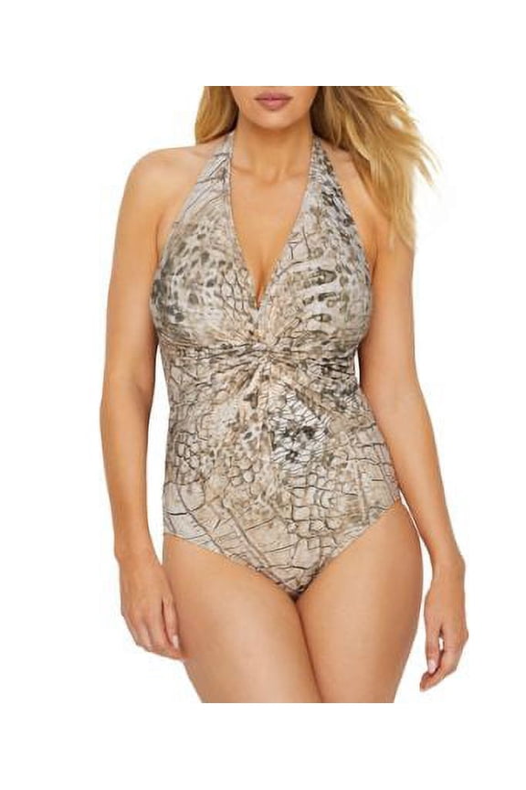 Contours Crocodile Twist Shaping One-Piece
