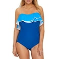 thumbnail image 1 of Coco Reef Paradiso Agate Ruffle Bandeau One-Piece, 1 of 5