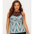thumbnail image 1 of Coco Reef Plus Size Mojave High Neck Underwire Tankini Top, 1 of 4