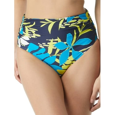 Coco Reef SEA GARDEN Impulse Fold-Over High-Waist Bikini Swim Bottom, US Medium