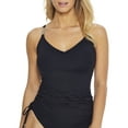 thumbnail image 1 of Coco Reef Womens Classic Solids Shirred Underwire Tankini Top C-DD Cups Style-U95469 Swimsuit, 1 of 2