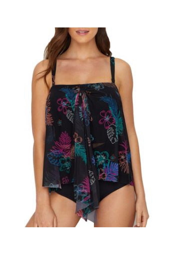 Womens La Palma Cascade Crop Underwire Tankini Top Style-U16253