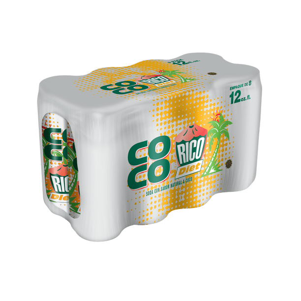 Coco Rico Diet Soda 8pk - Soft drinks for event management