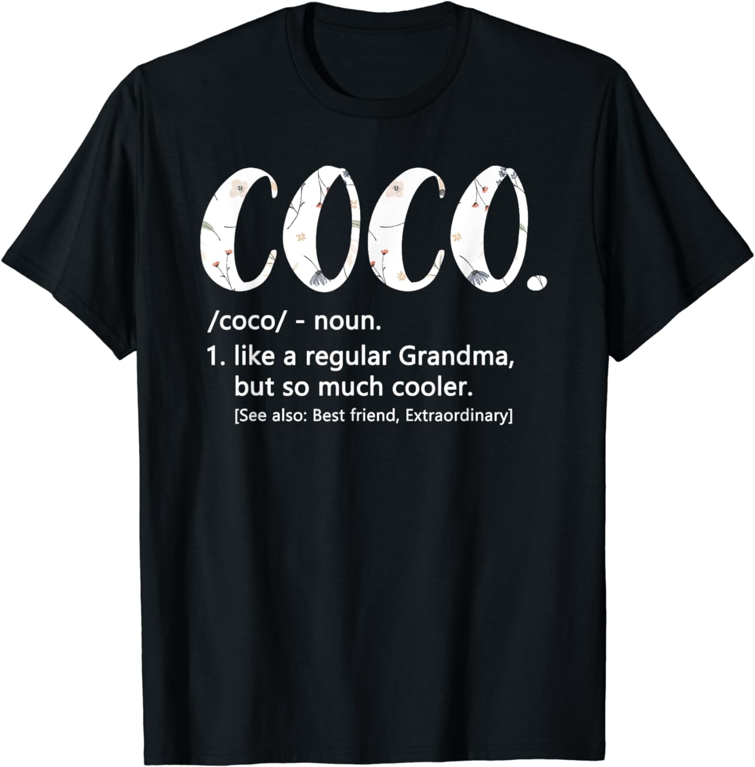 Coco Shirts for Women Mothers Day idea Cute Grandma Coco T-Shirt ...