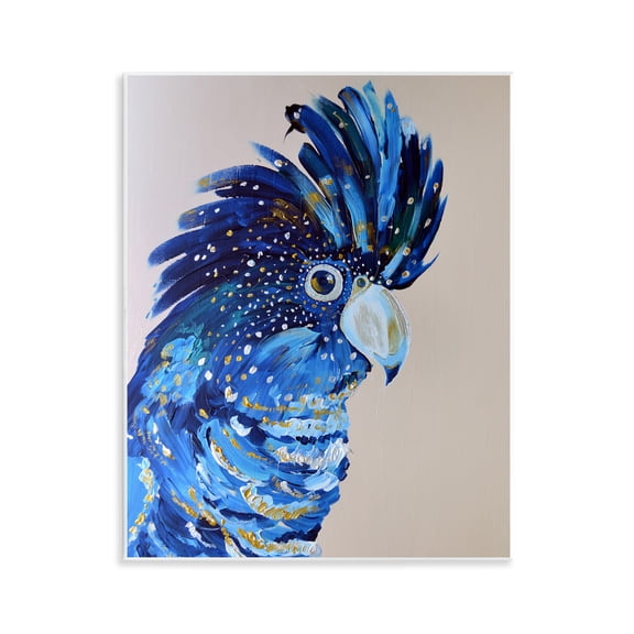 Stupell Industries Coco The Cockatoo Wall Plaque Art, design by Jennifer Seeley, 14 x 11