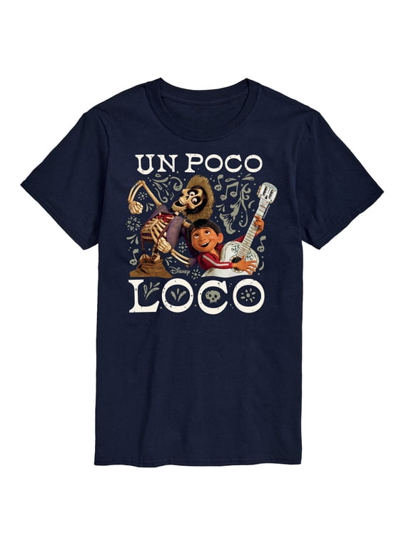 - Un Poco Loco Men's Short Sleeve Graphic T-Shirt