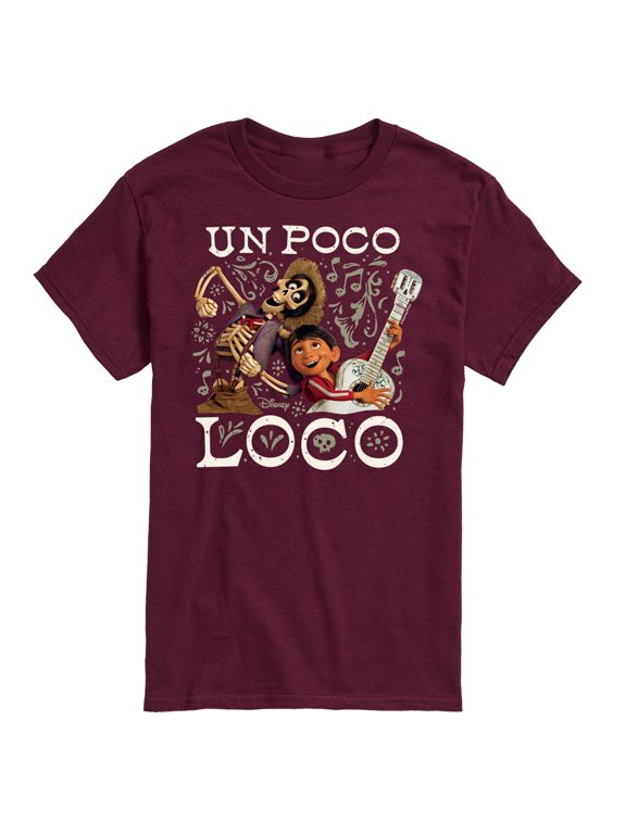 - Un Poco Loco Men's Short Sleeve Graphic T-Shirt