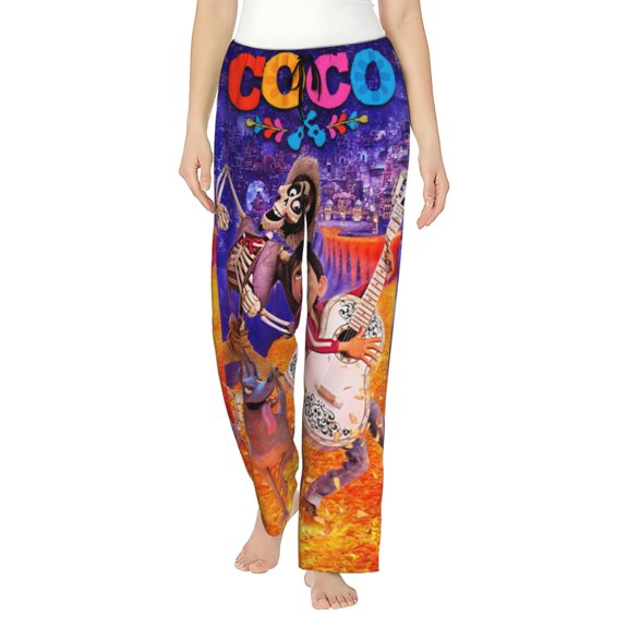 Coco Women's Pajama Pants Comfy Casual Loose Sleep Bottoms Pants Drawstring Wide Leg Long Lounge Pants