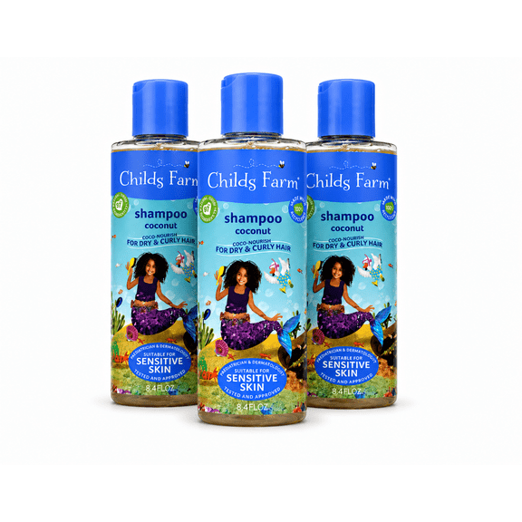 Coco-nourish Curly Dry Hair Shampoo, Coconut Scented, 9.9 fl oz 3 Pack