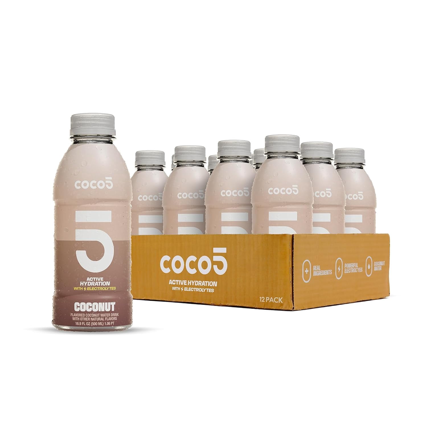 Coco5 Coconut - Natural Hydration - 16.9 OZ - 12 Pack - Walmart.com