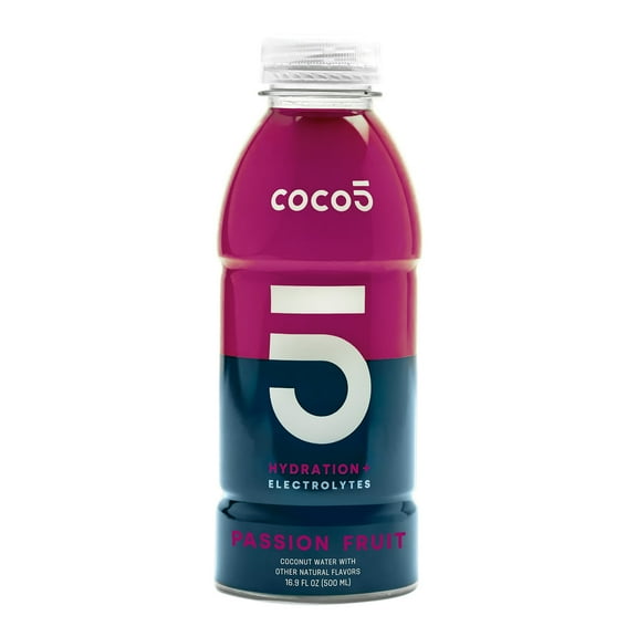 Coco5 Coconut Water Tropical Passion 16.9 oz (Pack Of 12)