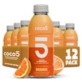 thumbnail image 1 of COCO5 Orange Coconut Water, Active Hydration Citrus Electrolyte Drink, 50% Less Sugar, Caffeine Free, Vegan, 16.9 oz, 12 Count, 1 of 9
