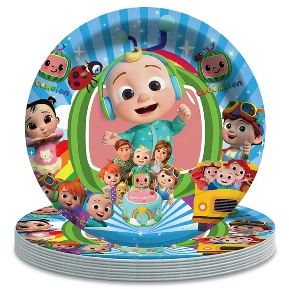 CocoBaby Paper Plates Birthday Decorations Party Supplies Tableware Dinnerware