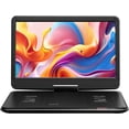thumbnail image 1 of CocoBear 17.5" Portable DVD Player with 15.6" HD Swivel Screen for for Kids Elderly, 6 Hours Working Time with Built-in Battery, Dual Stereo Speakers, USB/SD/TV Sync/Multiple Disc Formats, Black, 1 of 9