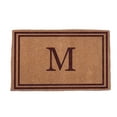 thumbnail image 1 of CocoMatsNMore Monogram (M) Brown Double Border Doormats 18" x 30", 1 of 1