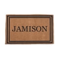 thumbnail image 1 of CocoMatsNMore Personalized Black Double Border Doormats 38' x 60", 1 of 1