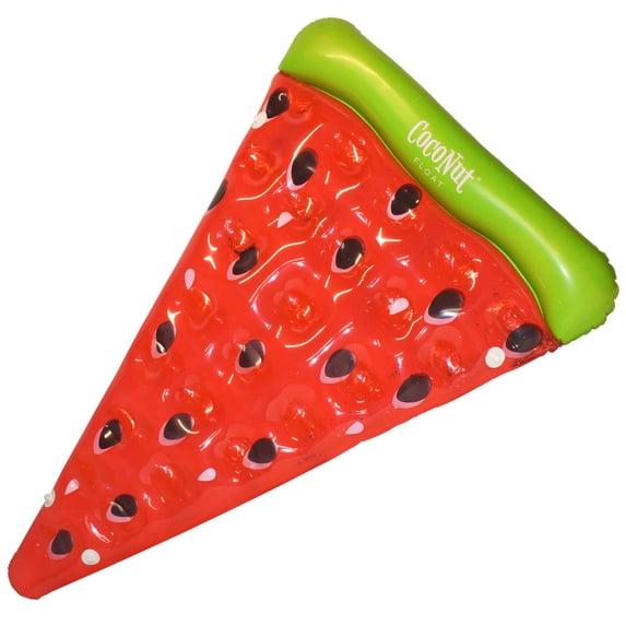 CocoNut Float: Glitter Watermelon Slice Pool Float - 74"x44" Water Inflatable Lounge, Anti-Leak, Durable, Connectible