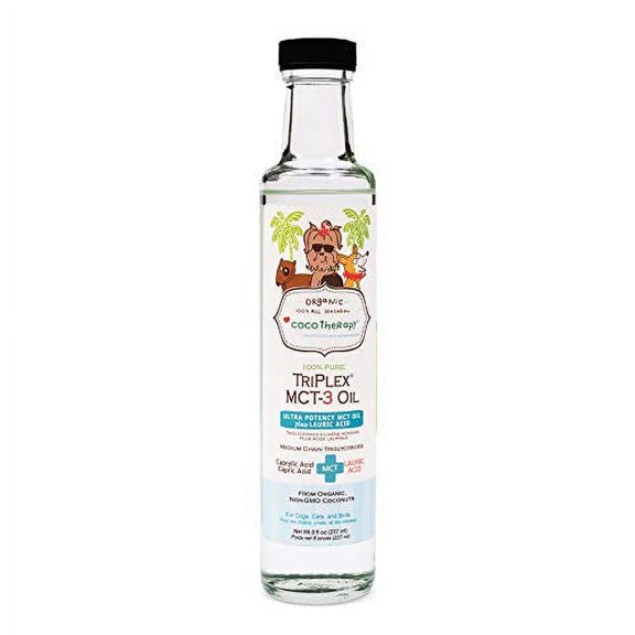 CocoTherapy Triplex MCT-3 Oil, Non-GMO, 100% Pure and Natural, 8 oz.