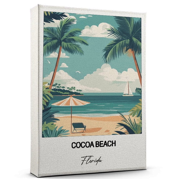 Cocoa Beach Travel Wall Art Florida Canvas Travel Wall Decor with Timeless Appeal A Special Gift for Loved Ones