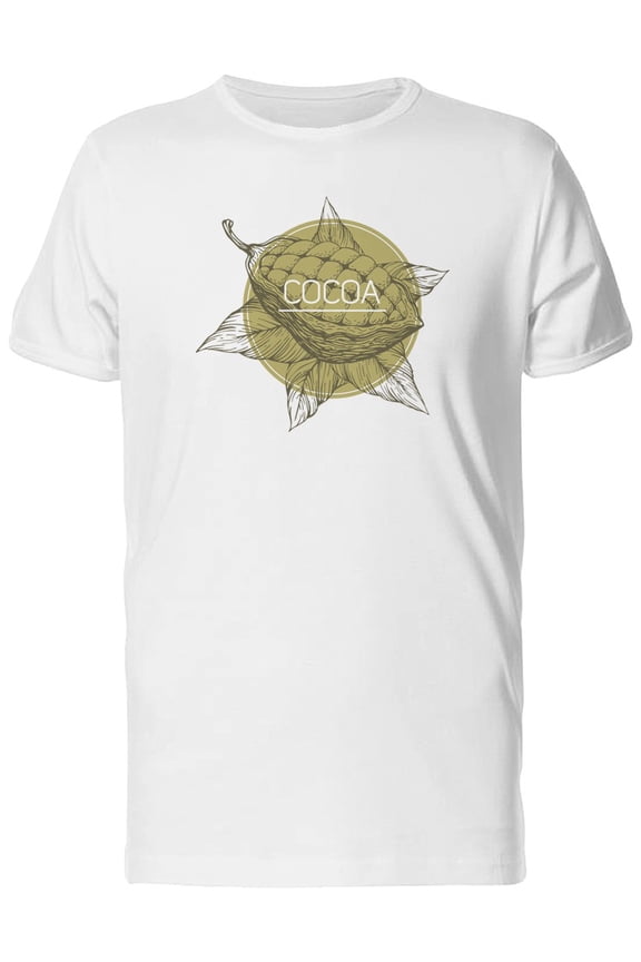Cocoa Beans Sketch T-Shirt Men -Image by Shutterstock, Male Medium